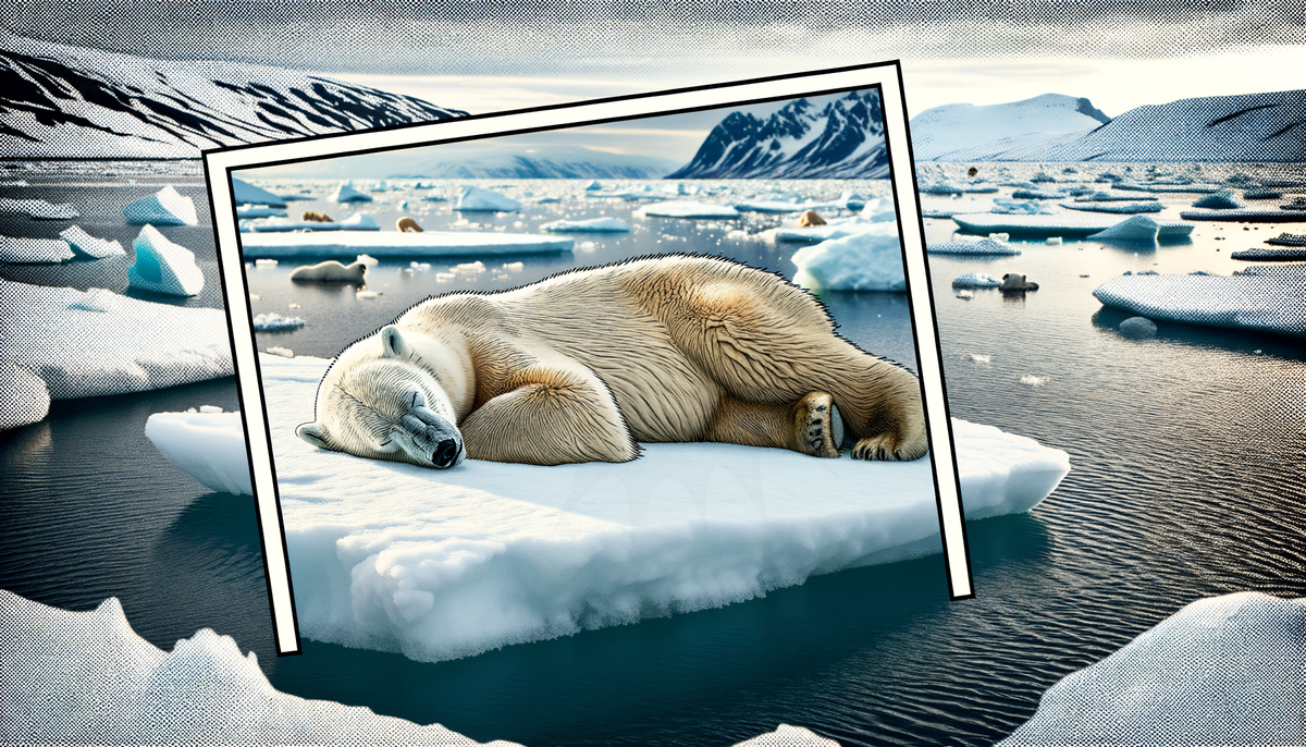 Napping Polar Bear on Iceberg Captures Wildlife Photography Award