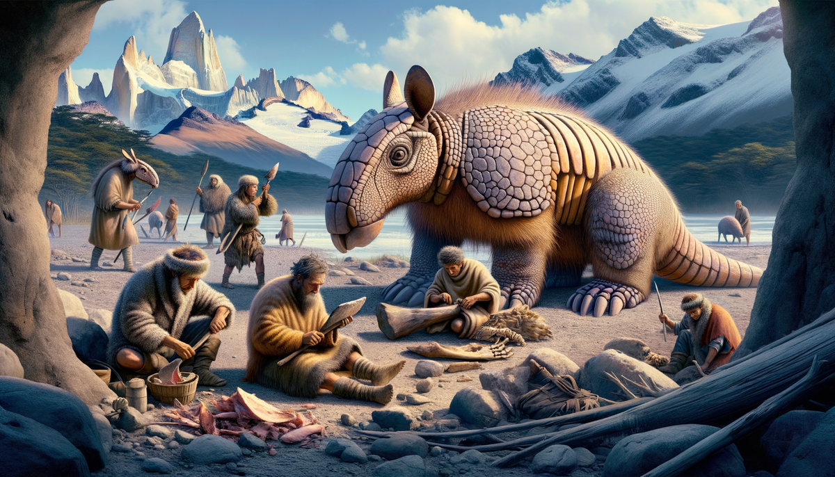 Butchered Giant Armadillos Show Early Human Presence in South America