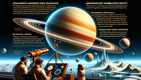 NASA's Webb Telescope Captures Unseen Features of Uranus and Its Moons