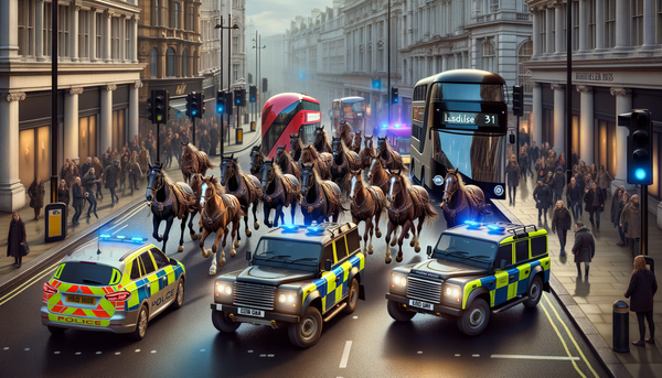 Bloodied runaway horses injure five in central London chaos