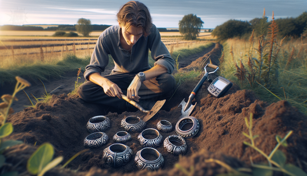 Student Uncovers Stunning Viking Arm Rings in Denmark